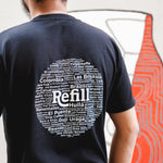 Refill Roastery Circle Typography -  T-shirt