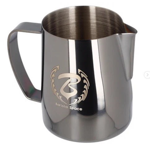 Barista Space Milk Pitcher Black Sandy | Refill Roastery – Refill Roastery LLC